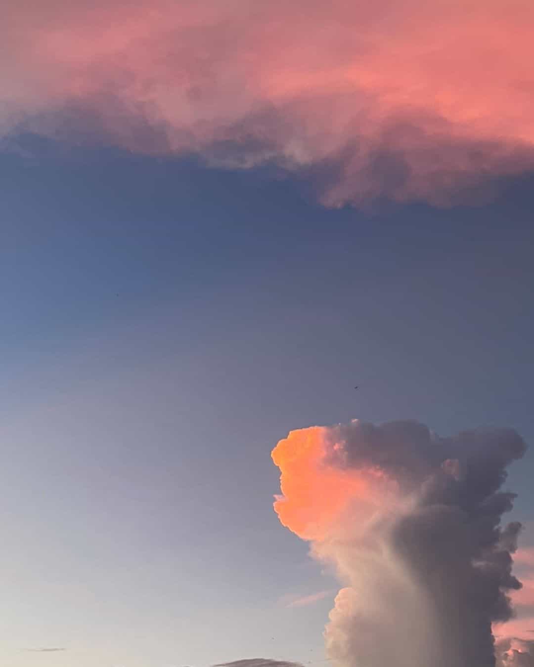 夕焼けの空