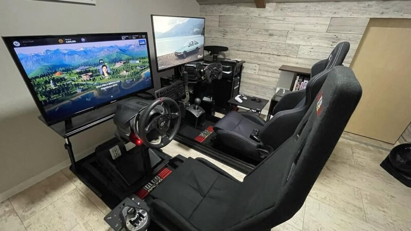 自宅にレースシム