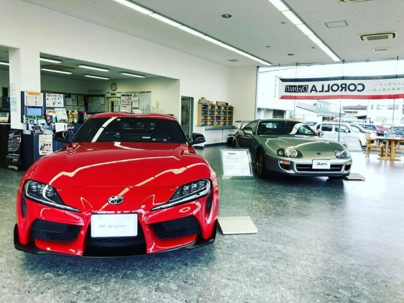 90スープラと、80スープラが展示されてました！