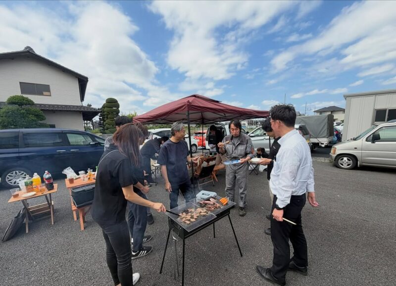 定休日にBBQ